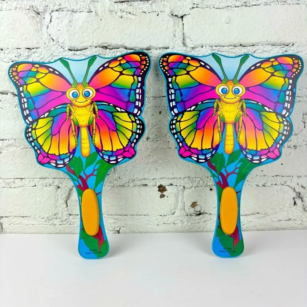 Vintage 90’s Colorful Butterfly Paddles